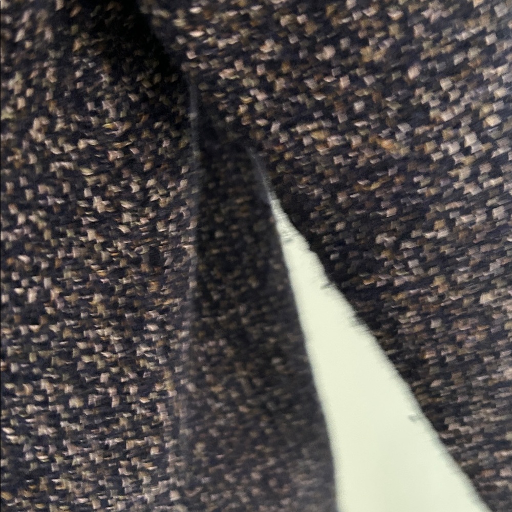 Eileen Fisher Navy Blue/Tan Wool Blend Open Cardigan sz PS - Picture 5 of 7
